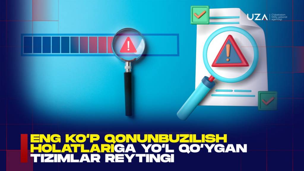Eng ko‘p qonunbuzilish holatlariga yo‘l qo‘ygan tizimlar reytingi