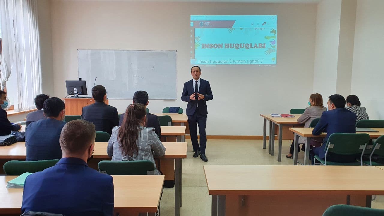 Inson huquqlariga bag'ishlangan mahorat darsi o'tkazildi