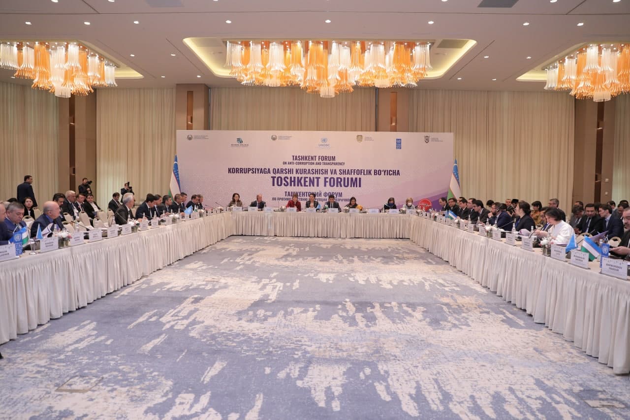 Korrupsiyaga qarshi kurashish va ochiqlik bo‘yicha Toshkent forumi o‘tkazildi