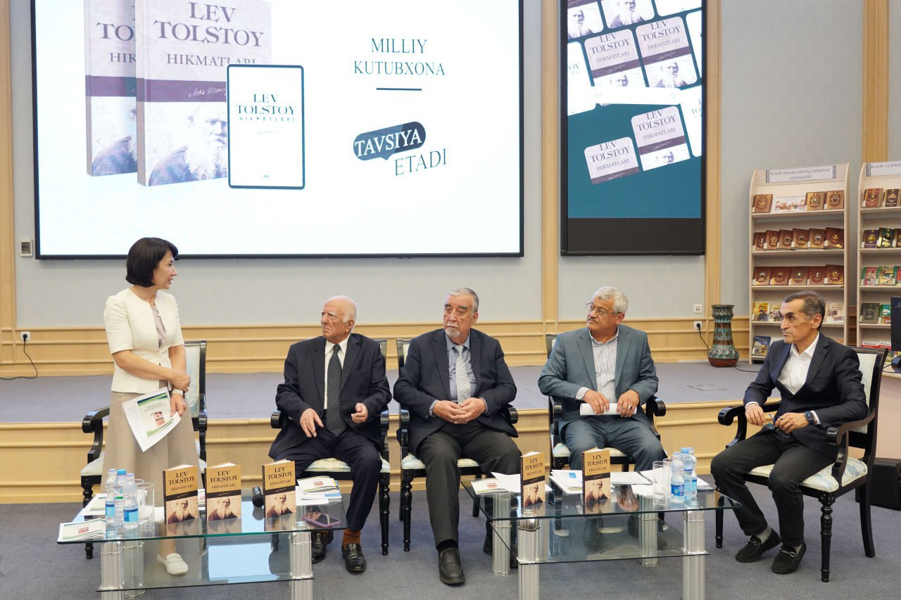 Akmal Saidovning “Lev Tolstoy hikmatlari” kitobi taqdimoti bo‘lib o‘tdi