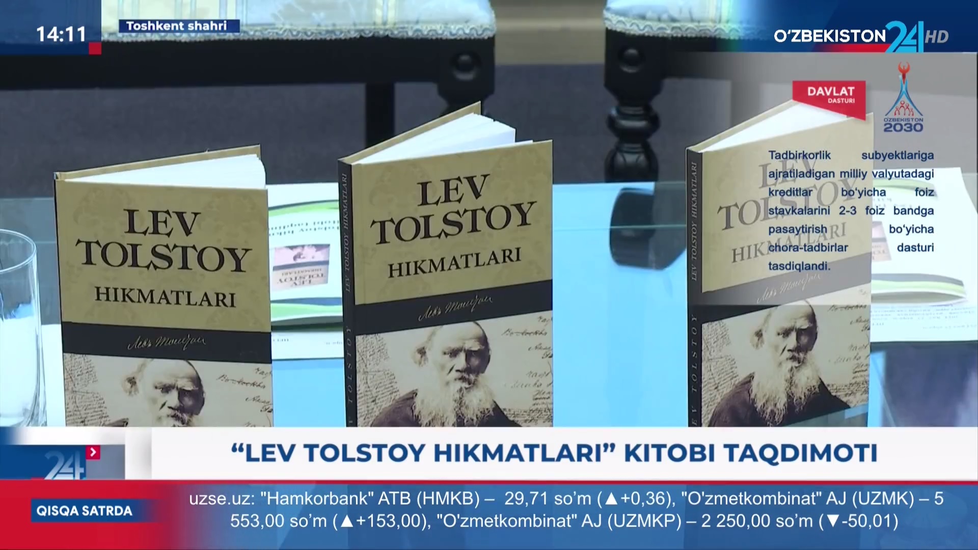 «Lev Tolstoy hikmatlari» kitobi taqdimoti