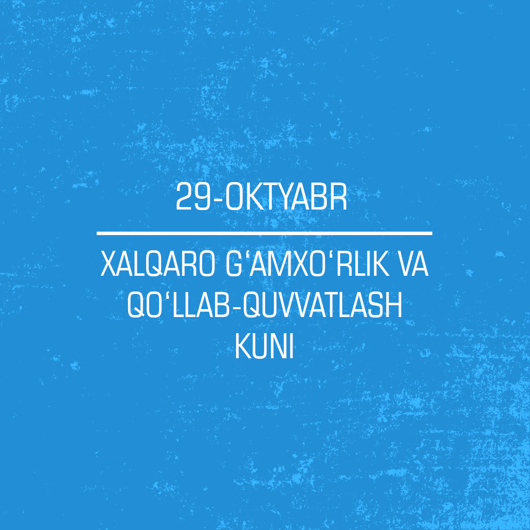 O‘ZGALARGA QUVONCH VA MEHR ULASHING!
