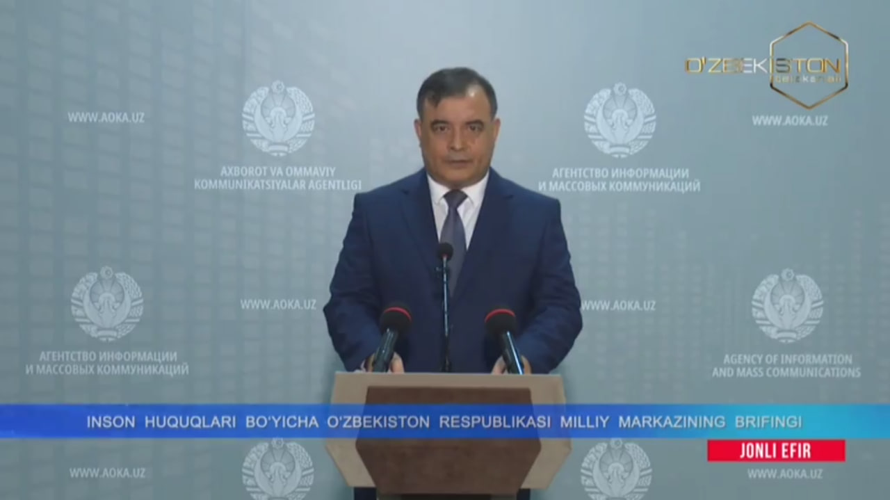 Inson huquqlari bo‘yicha O‘zbekiston Respublikasi milliy markazining brifingi