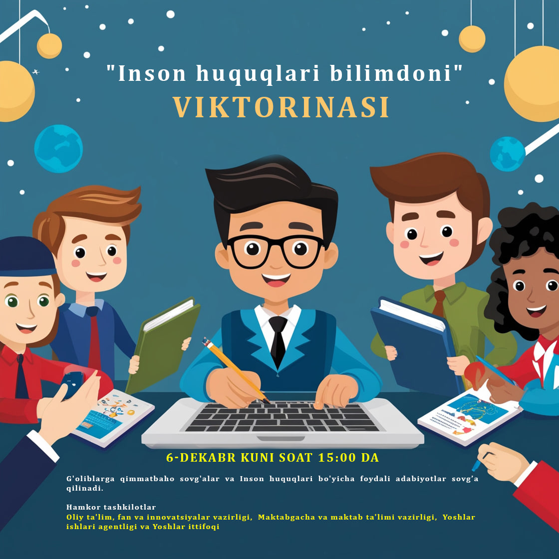Participate in the quiz "Expert on Human Rights" and test your knowledge!