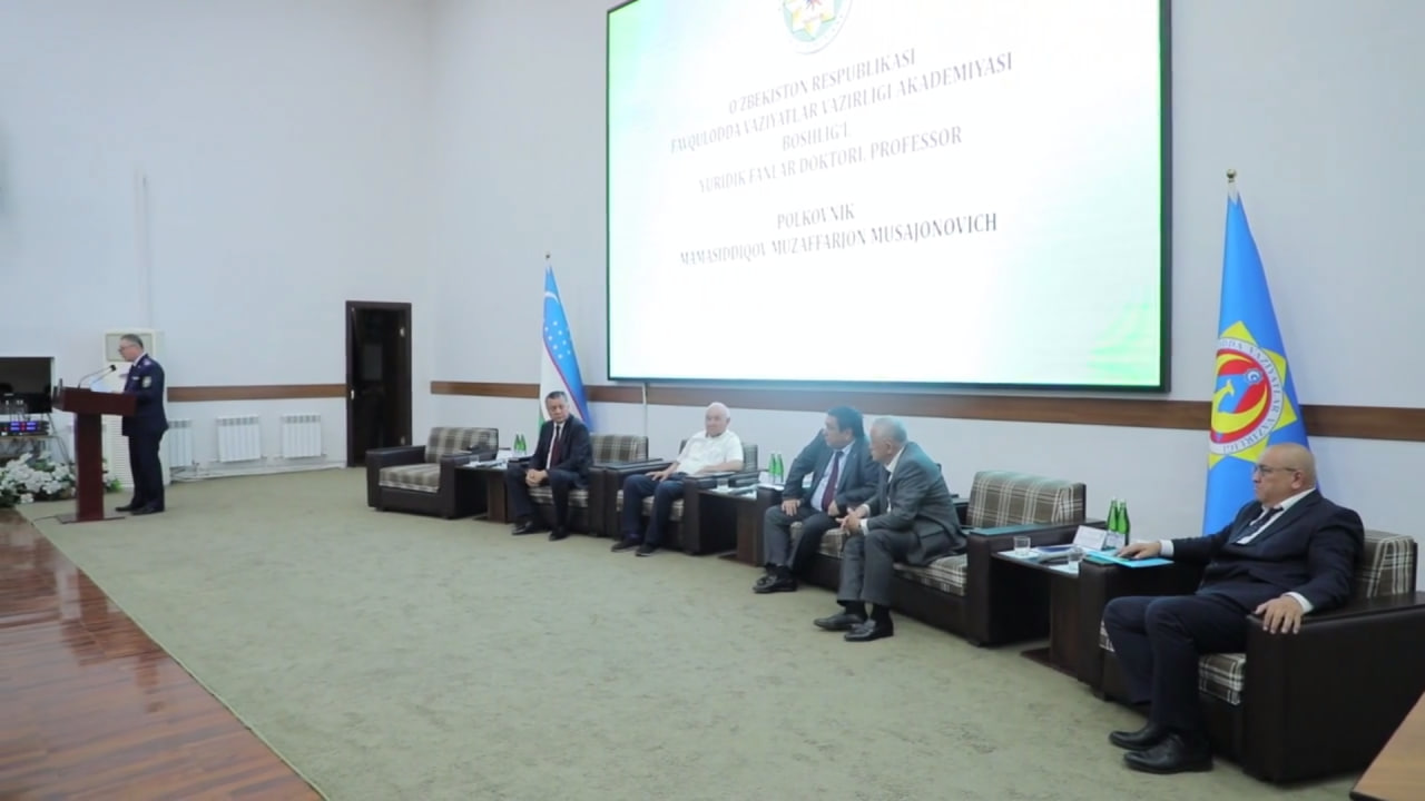 O‘zbekiston Respublikasi Favqulodda vaziyatlar vazirligi akademiyasida kuni kecha “Favqulodda vaziyatlar va inson huquqlari: muammo va yechimlar” mavzusida ilmiy-amaliy anjuman bo‘lib o‘tdi