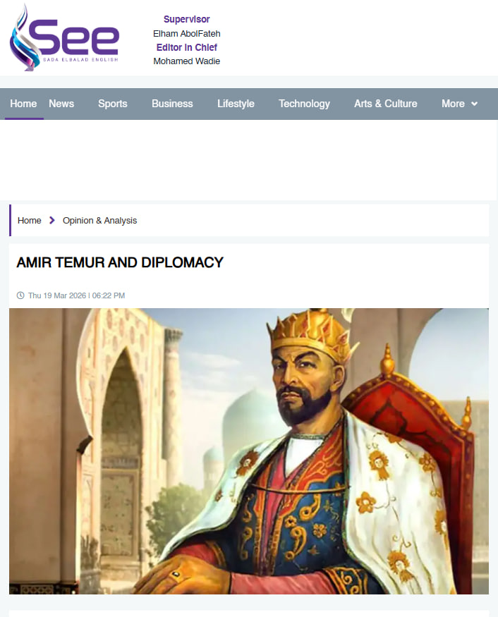 See.news: Amir Temur va diplomatiya