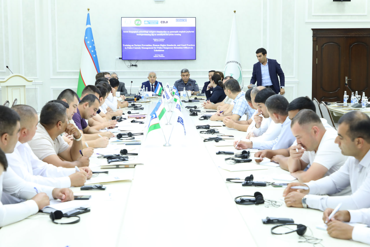 Tashkent Hosts Workshop on Human Rights and Detention Management