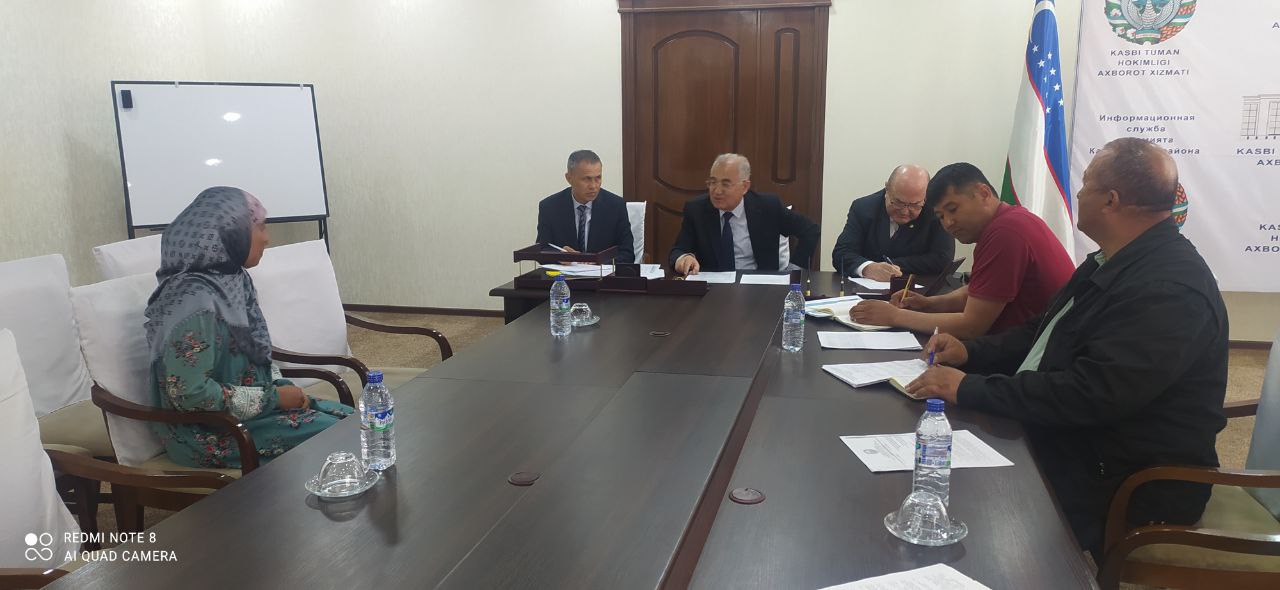 Kasbida fuqarolar bilan sayyor qabul tashkil etildi