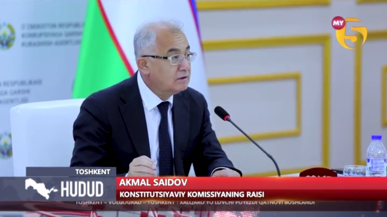 Akmal Saidov: Konstitutsiyaviy qonun loyihasi muhokamasiga bag‘ishlangan tadbirlar