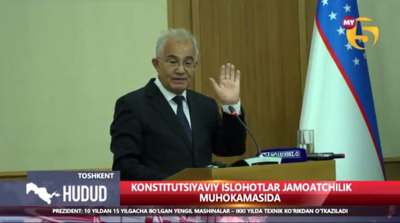 Akmal Saidov: Konstitutsiyaviy qonun loyihasi umumxalq muhokamasida
