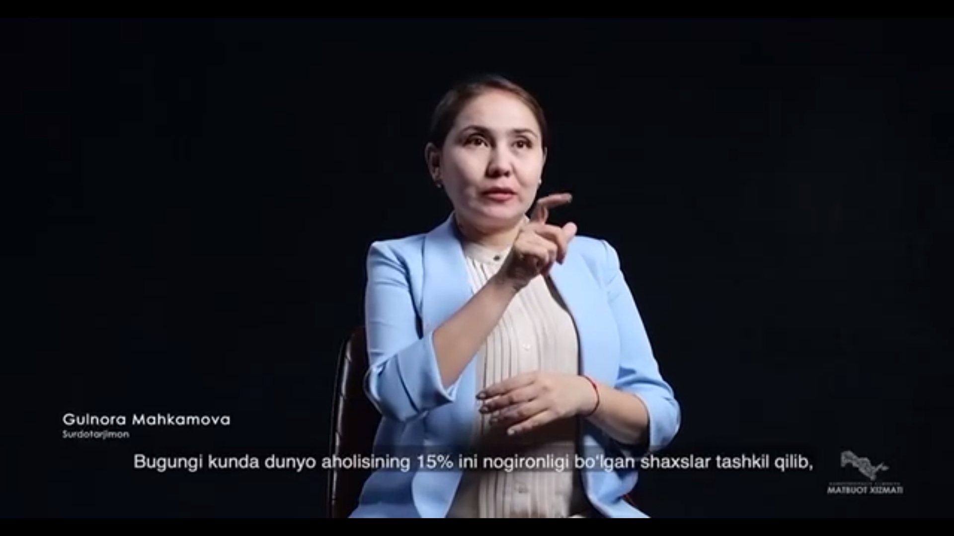 Gulnora Mahkamova, surdotarjimon