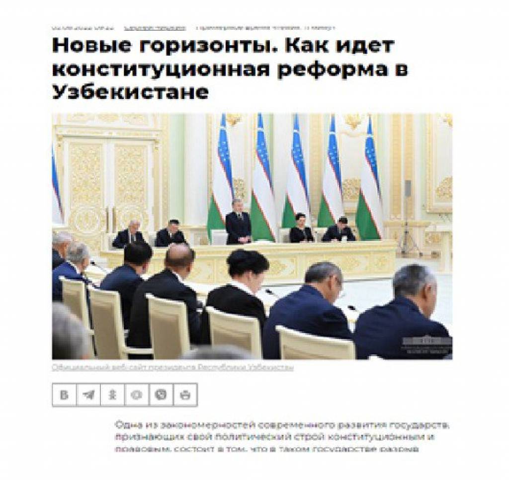 “AIF”: O‘zbekistondagi keng ko‘lamli o‘zgarishlar Konstitutsiya bilan mustahkamlanadi
