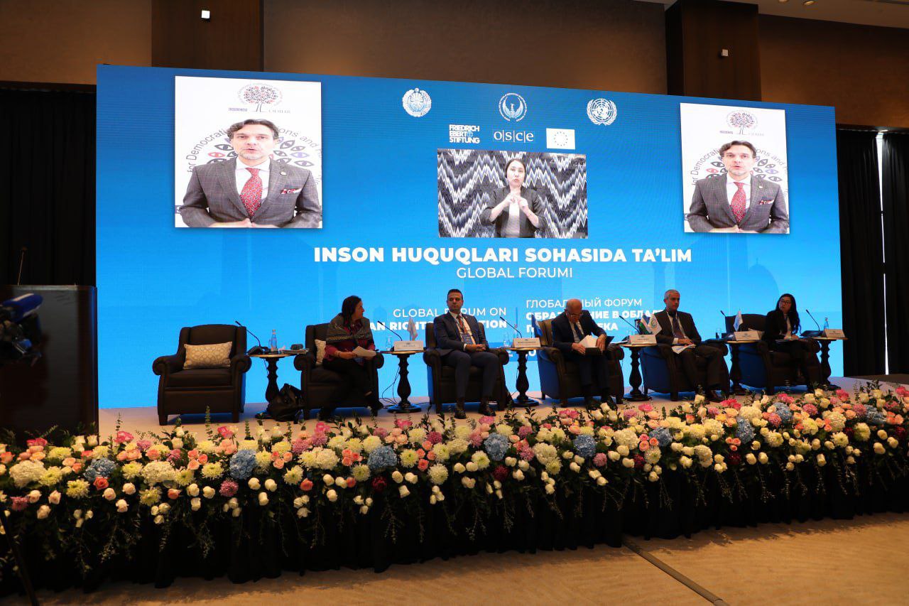 Samarqandda “Inson huquqlari sohasida taʼlim” global forumi yakunlandi