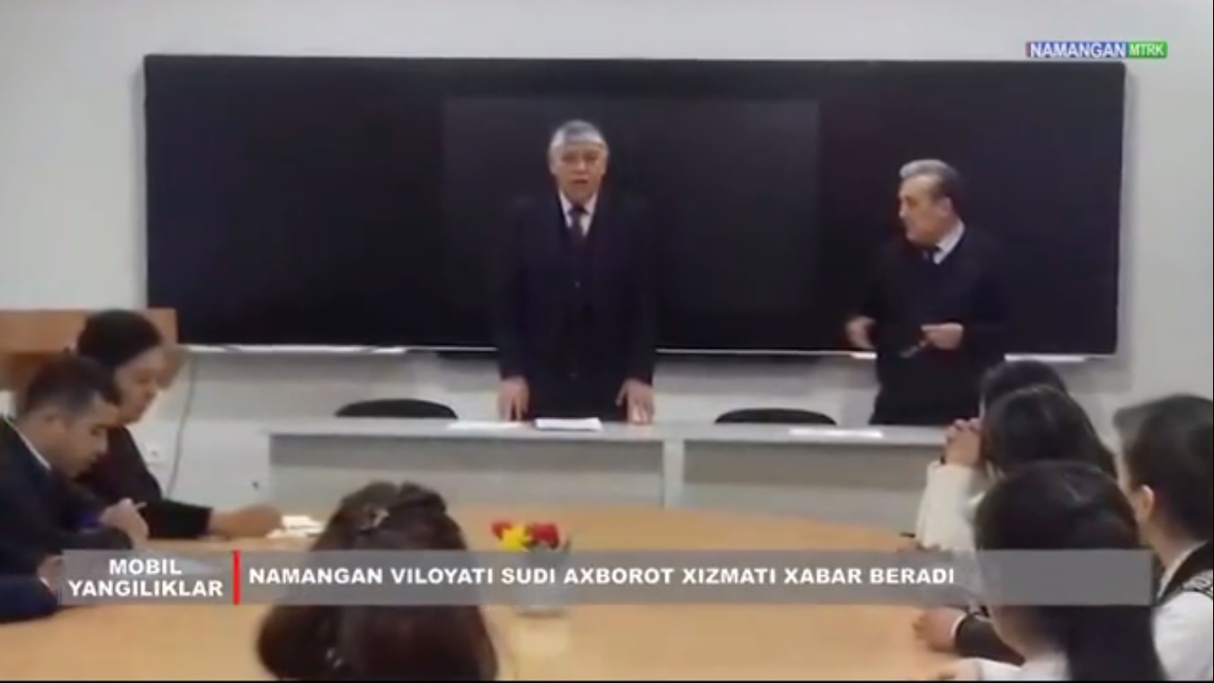 Namangan viloyat sudining fuqarolik ishlari bo‘yicha sudlov hay’ati tomonidan "Inson huquqlari haftaligi" doirasida yuridik texnikumida o‘tkazilgan tadbir tafsilotlari