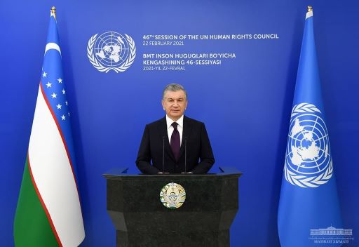 O'zbekiston Prezidenti Inson huquqlari bo'yicha kengash sessiyasida ilk bor nutq so'zladi